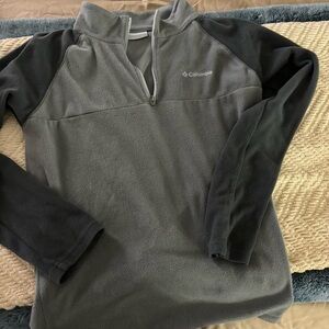 Boys Large Columbia Fleece Quarter-Zip Pullover
